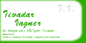 tivadar vagner business card